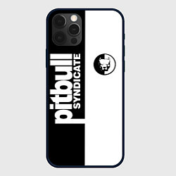 Чехол для iPhone 12 Pro PITBULL SYNDICATE ПИТБУЛЬ, цвет: 3D-черный