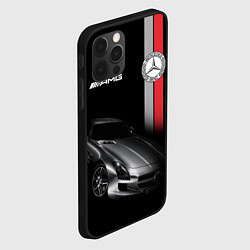 Чехол для iPhone 12 Pro MERCEDES BENZ AMG, цвет: 3D-черный — фото 2