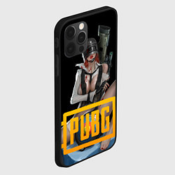 Чехол для iPhone 12 Pro PUBG 18 спина, цвет: 3D-черный — фото 2