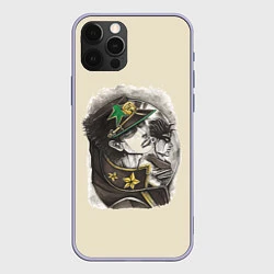 Чехол для iPhone 12 Pro Jotaro Kujo, цвет: 3D-светло-сиреневый