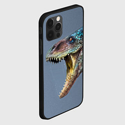 Чехол для iPhone 12 Pro Хищный динозавр Dino Z, цвет: 3D-черный — фото 2