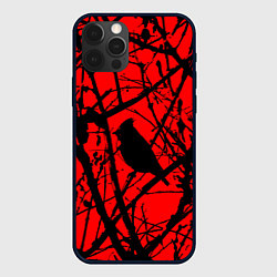 Чехол для iPhone 12 Pro Хоррор Мрачный лес, цвет: 3D-черный