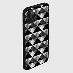 Чехол для iPhone 12 Pro Современный геометрический, цвет: 3D-черный — фото 2