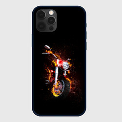 Чехол для iPhone 12 Pro Неудержимый огонь, цвет: 3D-черный