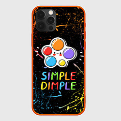 Чехол для iPhone 12 Pro SIMPLE DIMPLE ИГРУШКА, цвет: 3D-красный
