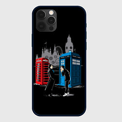 Чехол для iPhone 12 Pro Шерлок х Доктор, цвет: 3D-черный