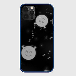 Чехол для iPhone 12 Pro Смайл, цвет: 3D-тёмно-синий