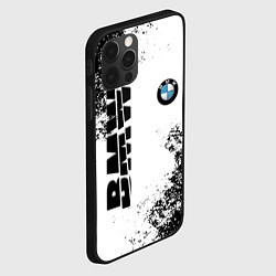 Чехол для iPhone 12 Pro BMW БМВ РАЗРЕЗАННОЕ ЛОГО, цвет: 3D-черный — фото 2