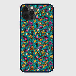 Чехол для iPhone 12 Pro День Рождения, цвет: 3D-черный