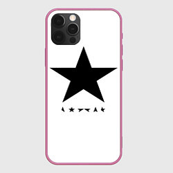 Чехол для iPhone 12 Pro Blackstar - David Bowie, цвет: 3D-малиновый