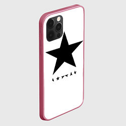 Чехол для iPhone 12 Pro Blackstar - David Bowie, цвет: 3D-малиновый — фото 2