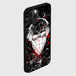 Чехол для iPhone 12 Pro Череп хипстер, цвет: 3D-черный — фото 2