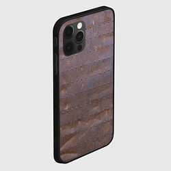 Чехол для iPhone 12 Pro Ржавый металл, цвет: 3D-черный — фото 2