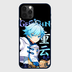 Чехол для iPhone 12 Pro Чжун Юнь Genshin Impact, цвет: 3D-черный