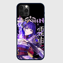 Чехол для iPhone 12 Pro Сёгун Райдэн Genshin Impact, цвет: 3D-черный