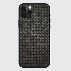 Чехол для iPhone 12 Pro Geometric textures, цвет: 3D-черный