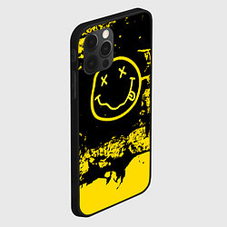 Чехол для iPhone 12 Pro Нирвана Гранж Nirvana Smile, цвет: 3D-черный — фото 2