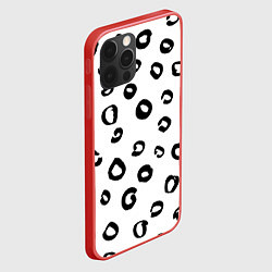 Чехол для iPhone 12 Pro Леопардовый окрас, цвет: 3D-красный — фото 2