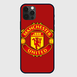 Чехол для iPhone 12 Pro Manchester United F C, цвет: 3D-черный