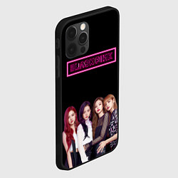 Чехол для iPhone 12 Pro BLACKPINK NEON, цвет: 3D-черный — фото 2