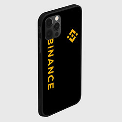 Чехол для iPhone 12 Pro БИНАНС ЛОГО КАРБОН BINANCE LOGO, цвет: 3D-черный — фото 2