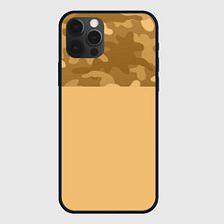 Чехол для iPhone 12 Pro Песочный, цвет: 3D-черный