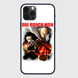 Чехол для iPhone 12 Pro Сайтама и Генос One Punch-Man, цвет: 3D-черный