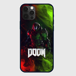 Чехол для iPhone 12 Pro Doomguy Doom, цвет: 3D-черный