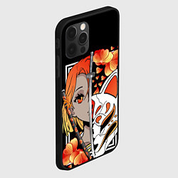 Чехол для iPhone 12 Pro Samurai girl, цвет: 3D-черный — фото 2