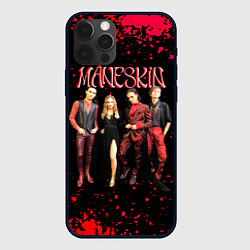 Чехол для iPhone 12 Pro Maneskin Лунный свет, рок - группа, цвет: 3D-черный