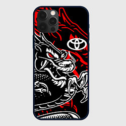 Чехол для iPhone 12 Pro TOYOTA DRAGON ТОЙОТА ДРАКОН, цвет: 3D-черный