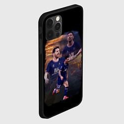 Чехол для iPhone 12 Pro ЛИОНЕЛЬ МЕССИ ПСЖ, цвет: 3D-черный — фото 2