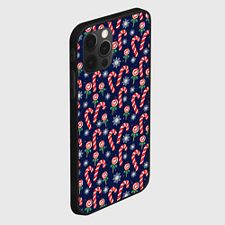 Чехол для iPhone 12 Pro Christmas Candy, цвет: 3D-черный — фото 2