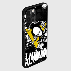 Чехол для iPhone 12 Pro Питтсбург Пингвинз Pittsburgh Penguins, цвет: 3D-черный — фото 2