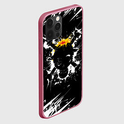 Чехол для iPhone 12 Pro ONE PIECE ВАН ПИС ПИРАТЫ, БРЫЗГИ КРАСОК, цвет: 3D-малиновый — фото 2