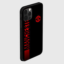 Чехол для iPhone 12 Pro МАНЧЕСТЕР ЮНАЙТЕД RED LINE, цвет: 3D-черный — фото 2