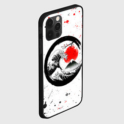 Чехол для iPhone 12 Pro САКУРА, КРАСНОЕ СОЛНЦЕ ЯПОНИИ, ФУДЗИЯМА, цвет: 3D-черный — фото 2