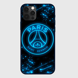 Чехол для iPhone 12 Pro PSG NEON STYLE SPORT ПСГ НЕОН, цвет: 3D-черный