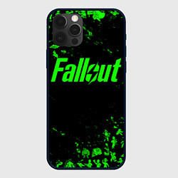 Чехол для iPhone 12 Pro FALLOUT ПУПСЫ ПАТТЕРН ЗЕЛЁНЫЙ ЯДЕРНАЯ ЗИМА, цвет: 3D-черный