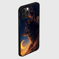 Чехол для iPhone 12 Pro Ночной Волк Night Wolf, цвет: 3D-черный — фото 2