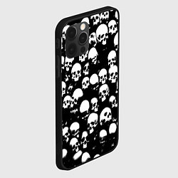 Чехол для iPhone 12 Pro Остатки от головы, цвет: 3D-черный — фото 2