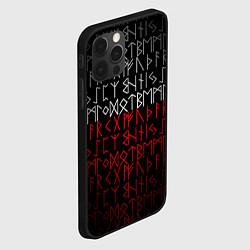 Чехол для iPhone 12 Pro Славянская символика Руны, цвет: 3D-черный — фото 2