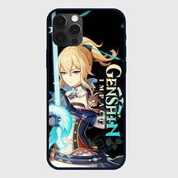 Чехол для iPhone 12 Pro Genshin Impact - Jean, цвет: 3D-черный