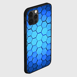 Чехол для iPhone 12 Pro Неоновые 3D ПЛИТЫ, цвет: 3D-черный — фото 2