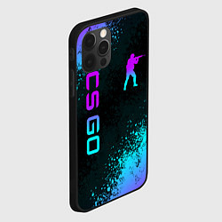 Чехол для iPhone 12 Pro CS GO NEON SYMBOL STYLE SKIN КС ГО НЕОН, цвет: 3D-черный — фото 2