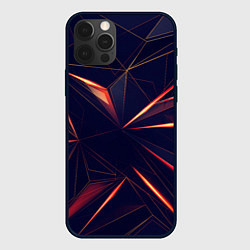 Чехол для iPhone 12 Pro АБСТРАКЦИЯ ТРЕУГОЛЬНИКИ, цвет: 3D-черный