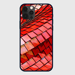 Чехол для iPhone 12 Pro Красная спартаковская чешуя, цвет: 3D-черный