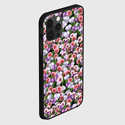 Чехол для iPhone 12 Pro Чудесные фиалки, цвет: 3D-черный — фото 2