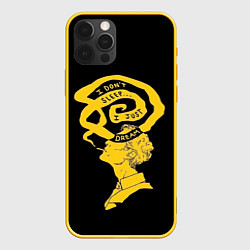 Чехол для iPhone 12 Pro True Detective - Раст Коул, цвет: 3D-желтый