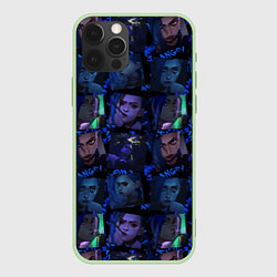 Чехол для iPhone 12 Pro LEAGUE Of LEGENDS - JINX, цвет: 3D-салатовый